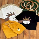 تیشرت شلوارک بچگانه گاو کد ۳۰۰۲ - Image 4