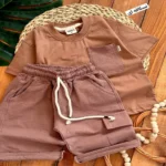 تیشرت شلوارک زنبوری کد 3025 - Image 2