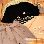 کراپ شلوارک باغ گل کد 3059 - Image 2