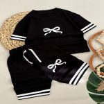 تیشرت شلوارک پاپیون 5086